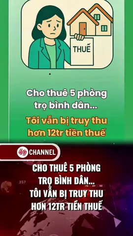 Cho thuê 5 phòng trọ bình dân, tôi vẫn bị truy thu hơn 12tr tiền thuế #69channel #otro #kinhdoanh #thue #LearnOnTikTok 