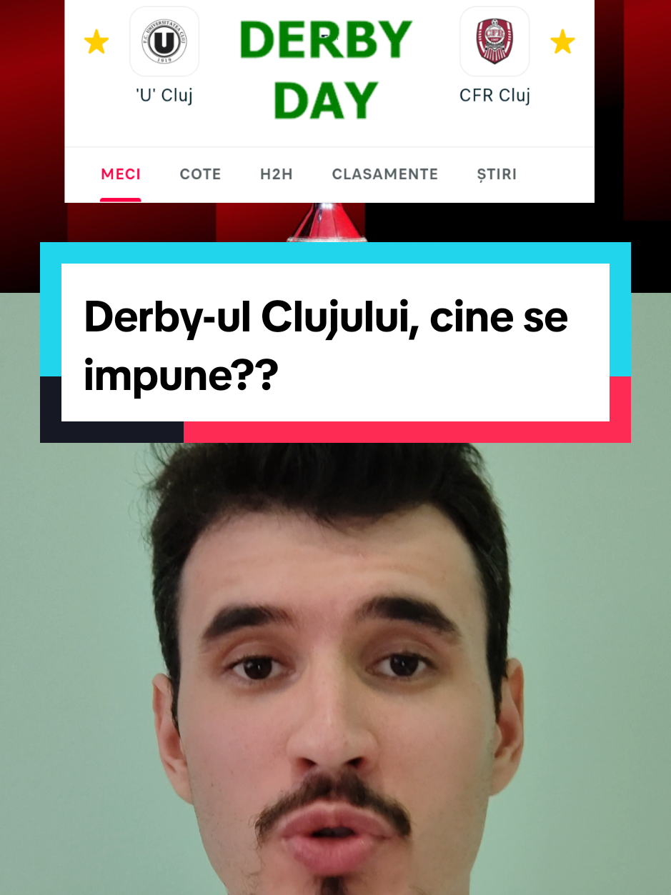 Cine se impune în Derby-ul Clujului? #fyp #romania #cfrcluj #ucluj #viral 