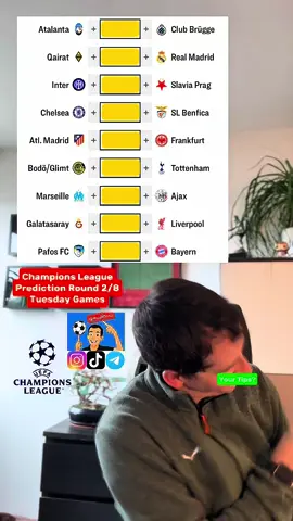Tuesday #championsleague matchday incoming 😍🔥 What are your Tips? 🧐🤯 #fussball #football #galatasaray #liverpoolfc 