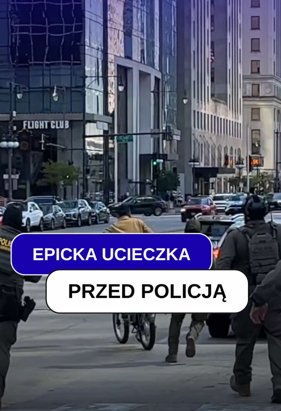 Funkcjonariusze ICE w Chicago (Urząd Imigracyjno-Celny) vs dostawca jedzenia 🚲