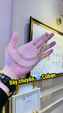 Mẫu dây chuyền vàng hồng 💎 thiên nhiên tại Tâm Luxury #tamluxury #tamluxurydiamondjewelry #dâychuyền #dâycuban #xuhuongtiktok 
