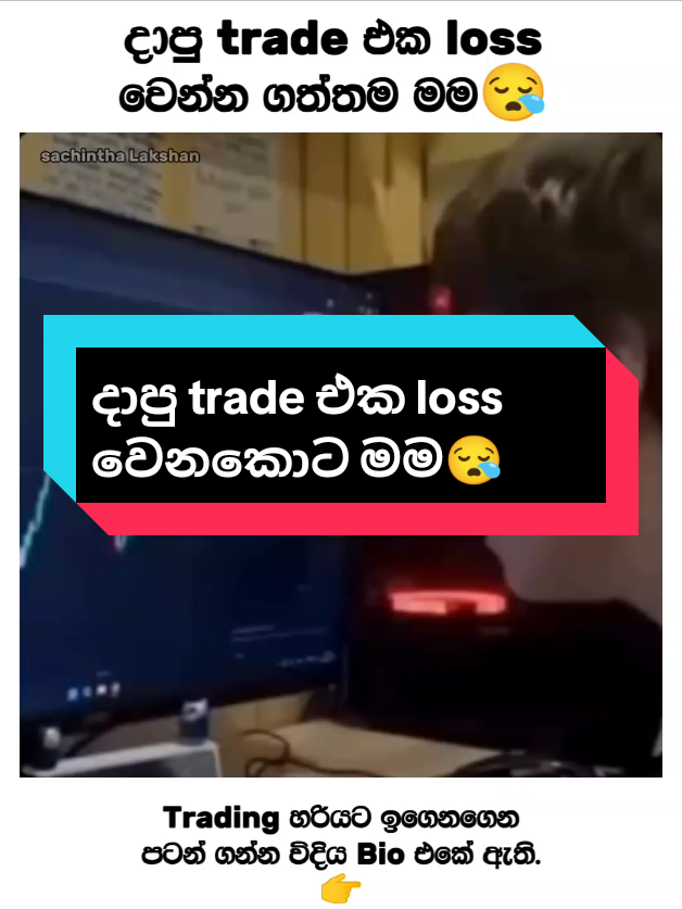 දාපු trade එක loss වෙනකොට මම 😪#foryoupage #fyp #foryou #fypviralシ #viral 