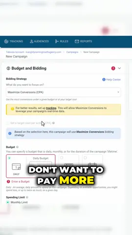 Learn how bidding works in Taboola Ads and the differences between Max Conversions, Enhanced CPC, and Fixed CPC. Watch the full tutorial here 👉 https://www.youtube.com/watch?v=7L6HUQb6npQ Get FREE starter access to my training course and my DONE-FOR-YOU marketing setup 👉 https://ivanmana.com Max Conversions helps you get the most conversions for your budget, Enhanced CPC allows Taboola to raise bids when it thinks a click is more likely to convert, and Fixed CPC keeps your bids capped exactly where you set them. In this video, I break down how each option works so you can choose the best one for your campaign. #Taboola #DigitalMarketing #NativeAdvertising #AdvertisingTips #Conversions #OnlineMarketing #Budgeting #BiddingStrategies #LeadGeneration #Marketing2025 #EnhancedCPC #FixedCPC #AdManagement #TrafficGrowth