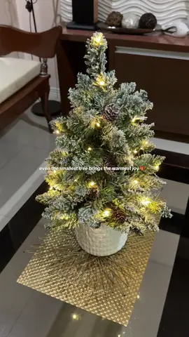 this mini christmas tree is perfect for apartments dorms and little rooms 🎄✨ #MiniChristmasTree #christmastok #paskongpinoy #paskosapinas #starngpasko 