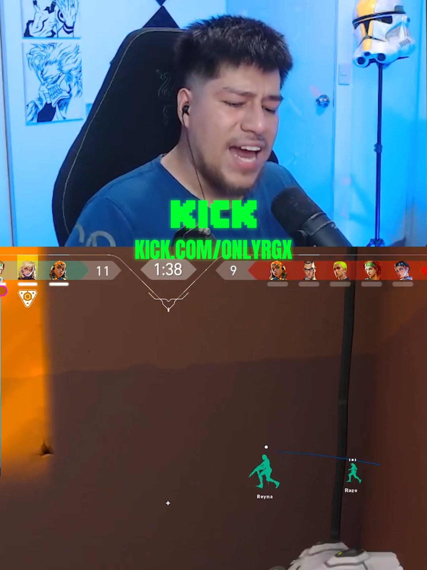COMO LE SIGUE BUSCANDO 🤣🤣 !!! #onlyrgx #divertido #paratii #ragequit #fallar #kickstreamer #prime #fyp #fail #rage #funny #chileno #peruano #argentino #colombiana #competitivo #COMPETITION #VALO #Valorant #valorantgaming