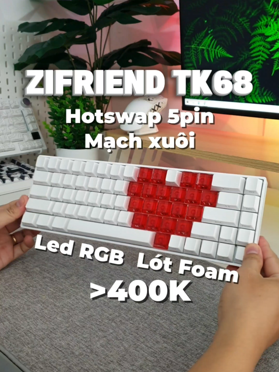 ZIFRIEND TK68 - Một em bàn phím cơ giá rẻ siêu ngon dành cho những anh em thích custum bàn phím #bamphimco #banphimgaming #tk68 #zifriendtk68 #zifriend 