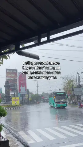 udan udan karo sopo cah?