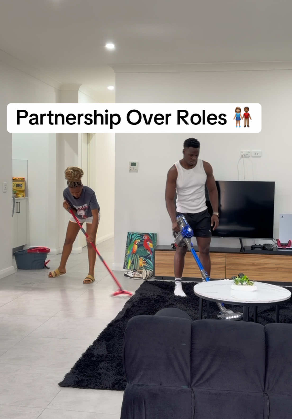 Society loves to assign roles - who should cook 👩‍🍳,who should clean, who should provide. But the truth is, real partnership has nothing to do with roles... it's about showing up for each other.  When you focus on partnership, you stop keeping score and start building together. You celebrate each other's strengths, you step in where the other is weak, and you create memories in the little moments -whether it's cooking side by side, cleaning while dancing, or studying late at night. It's not about 