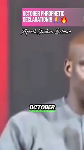 As you step into October!🙏📌 . . . #apostlejoshuaselman #fyp #foryoupagе #viral #foryoupage❤️❤️ 