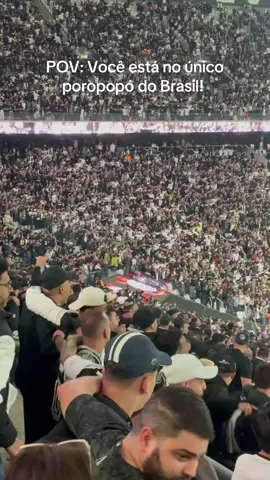 Torcida do Corinthians no jogo contra o Flamengo.  #corinthians #Futebol #flamengo #brasileirao #poropopo 