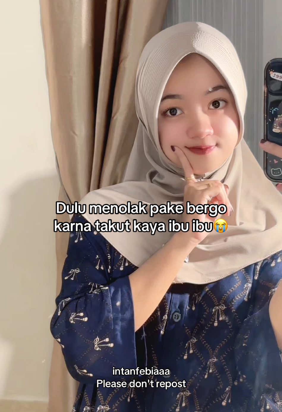Sekarang pake jadi kaya bocil smp😭 Tapi senyaman ituuu💗 #foryou #fyppppppppppppppppppppppp #bergohijab #bergojersey #bergomurah 