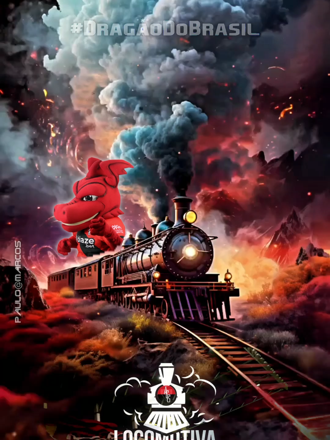 🔥🚂💥 LOCOMOTIVA RUBRO-NEGRA 💥🚂🔥 ❤️🖤💪🐉🚀⚡⚽🏟️🎉🔥 🔥💥 Atleticano de coração! 💥🔥 ⚡🐉 A nossa Locomotiva Rubro Negra não para, não freia, não desiste! 💪❤️🖤 Cada gol, cada jogada, cada vitória é combustível para nossa paixão! ⚽🏟️💨 🙌🎉 A torcida vibra, canta, pula e mostra que somos raça, garra e amor pelo Dragão! 🐲🔥 🌟💯 Série A, lá vamos nós! 🚀🚂 Coração rubro negro batendo forte! ❤️🖤⚡ 💪🔥 É paixão que não se mede, é Dragão que não se detém! ⚡🐉❤️🖤 📢 Texto Paulo Marcos Dragolino #LocomotivaRubroNegra #AtléticoGoiânia #DragãoNaSérieA #PaixãoRubroNegra #TorcidaQueNãoPara #RubroNegroSempre #AtléticoSempre #OrgulhoAtleticano