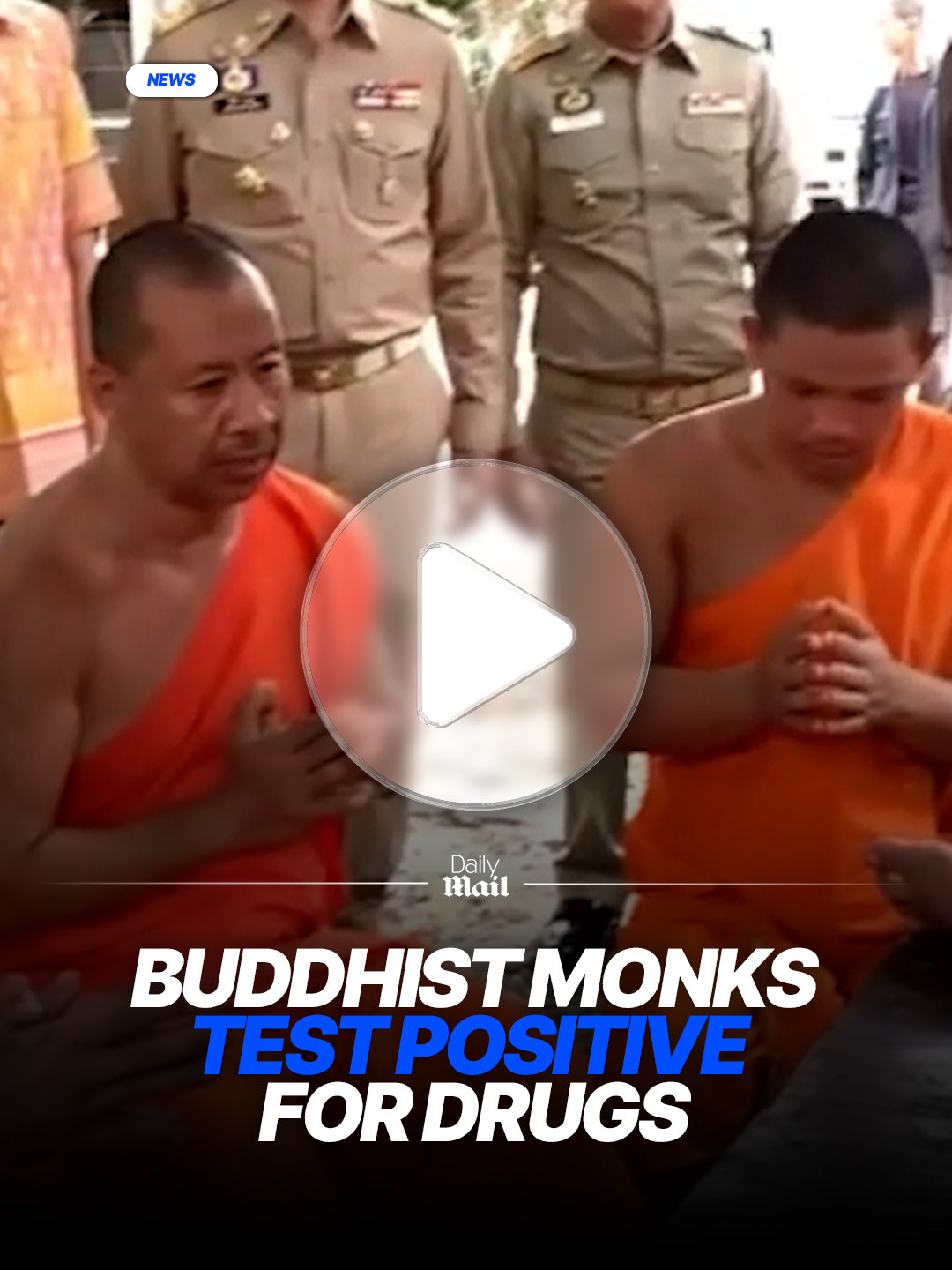 Six monks at a temple in Thailand have tested positive for meth. A third of the Buddhist monks were disrobed after failing surprise drug tests during a police raid at the Wat Prathom temple in Phichit Province. Thirty cops stormed the place of worship and found meth pills, a homemade gun and bullets hidden in the temple. The six monks found positive for drugs were kicked out of the monkhood and sent for rehab.