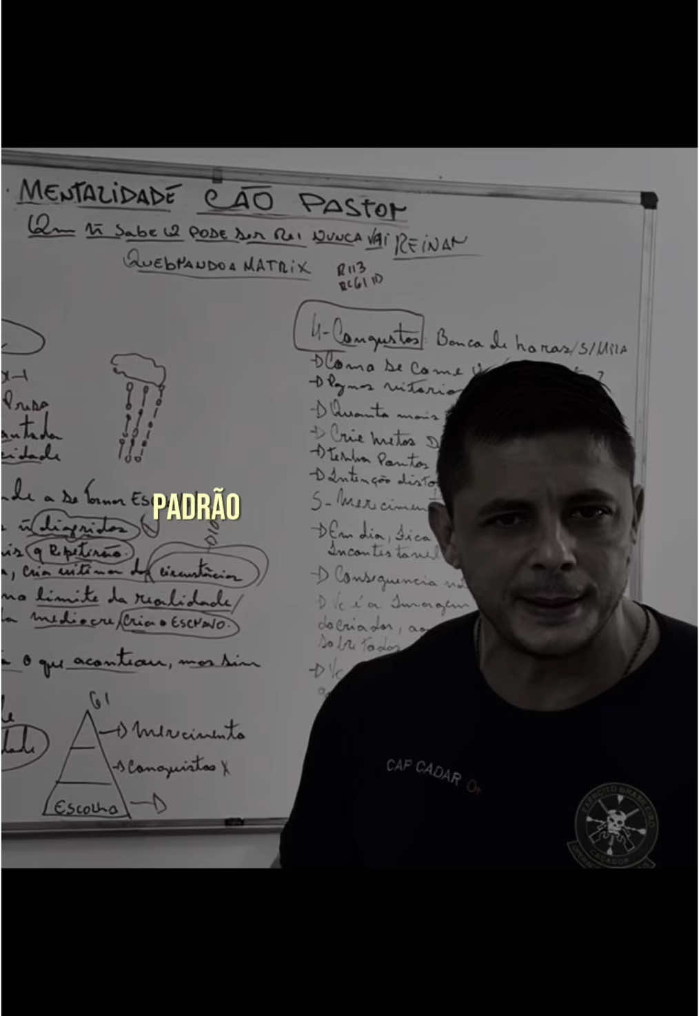 Cadar 🧠🫡 Mentalidade  Rc 194 -Parte 4 #disciplina 
