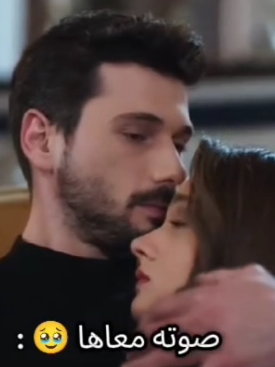صوته معاها 😍🥰 #turkişdrama🇹🇷 #حب_بلا_حدود #miraydaner #deniz_gan_aktaş #hudutsuzsevda 
