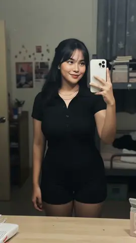 jumpsuit black 🖤 #jumpsuit #OOTD #minidress #xbcyza 