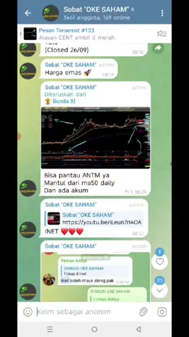 Cerita OKE SAHAM tgl 29 Sept  2025 GRUP umum SOBAT OKE SAHAM https://t.me/sobatokesaham KENAPA OKE SAHAM ☑️OKESAHAM memberikan edukasi terkait trik dalam menganalisa simple pergerakan market di IHSG ☑️OKESAHAM memiliki BOT ANALISA yg membantu dalam Menganalisa saham pilihan kawan2 ☑️OKESAHAM memiliki grup diskusi,edukasi,dan rekomendasi untuk memaksimalkan trading  Sesuai dengan slogan oke saham 