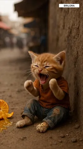 From Hunger to Honor: Poor Kitten’s Unbelievable Journey ❤️  #BRILORA #shorts #aicat #poorcat #sadcat