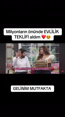 Bu güzel anı ömrüm boyunca unutmayacağım gerçekten benim için çok güzel ve özel bir an oldu🥰 - Tabi ki öncelikle bu güzel anı yaşattığı için Eşime Çok ama çok Teşekkür ediyorum gerçekten heyecanı tarif edilemez 🥰 - Bize böylesi bir mutluluk yaşattığı için de @aslihunel sonsuz Teşekkürler ve Tabi ki @gelinimmutfakta ve Tüm Ekibine Çok Teşekkür ederiyorum 🥰❤️ #gelinimmutfakta @kargafilm.production ❤️ #keşfet #funny #viralvideo #comedia 