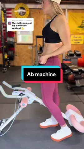 Replying to @sharon s  @Dr. Erin Cooper yes girl this is a full body workout. I love this Ab machine. @Merach fitness @Merach US #abmachine #mompooch #merachsuperbrandday #merachfittok #fullbodyworkout 