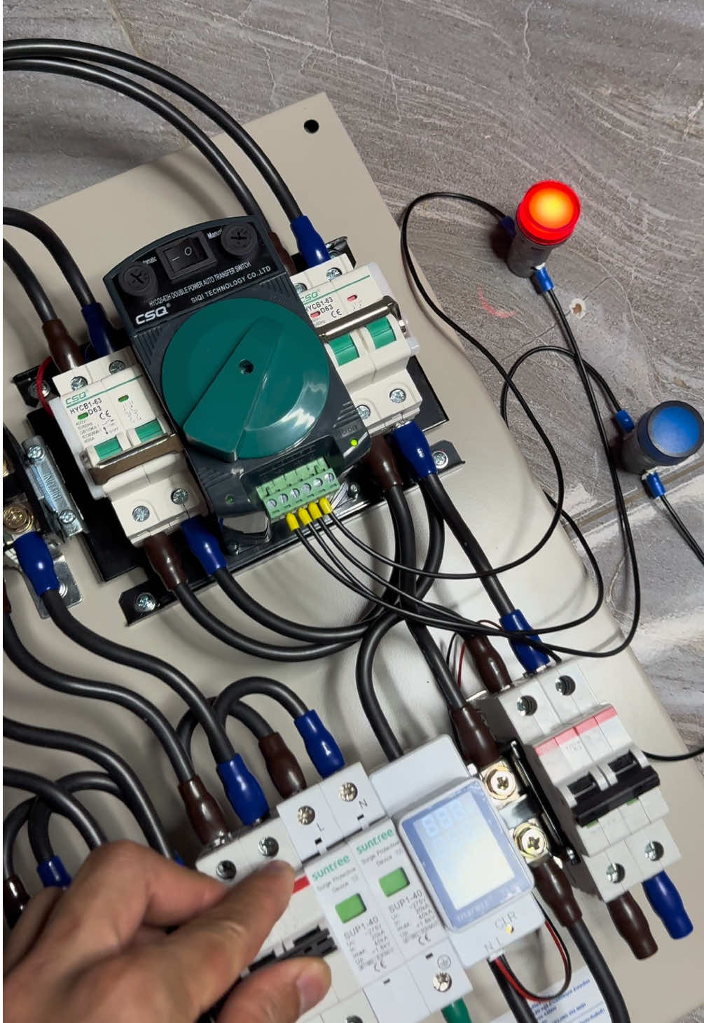 Automatic Transfer Switch. รุ่น HYCQ5-63H/2P #ATS #CSQ #DIY #คุณภาพดี #shorts 