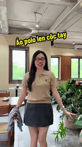 Áo polo len mịn cộc tay #hienkimcuong #xuhuong #aolencoctay #aopololen 