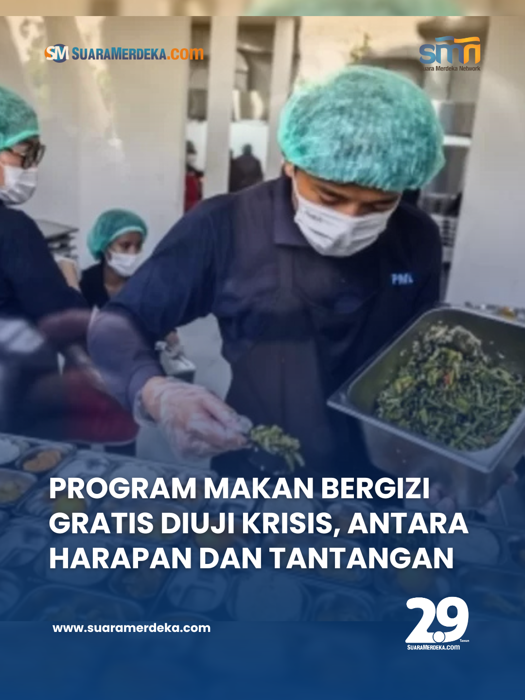 Program Makan Bergizi Gratis (MBG) yang digadang-gadang menjadi salah satu prioritas nasional kini menghadapi ujian serius. Harapan besar agar anak-anak Indonesia mendapatkan akses gizi yang layak justru terguncang oleh kasus keracunan yang terjadi di sejumlah daerah. Bagi banyak orang tua, program ini adalah solusi nyata atas keterbatasan ekonomi keluarga dalam memenuhi kebutuhan gizi anak. Namun, peristiwa keracunan membuat masyarakat bertanya-tanya: seberapa siap sebenarnya pemerintah mengawal program sebesar ini? (Selengkapnya klik link di bio) -——— Baca Berita Terpercaya lainnya di www.suaramerdeka.com, dan unduh aplikasi Suaramerdeka.com di App Store dan Play Store. #suaramerdeka #suaramerdekacom #suaramerdekanetwork #programmbg #makanbergizigratis #krisis #harapan #tantangan