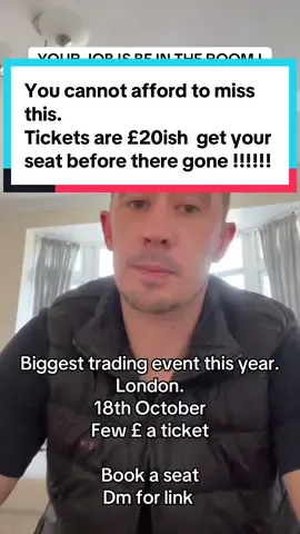 We both know you set out goals this year and have not accomplished them.   I’m here to share this opportunity with you. I was able to quit my 9-5 because I went to one of these.  Infact I went to Germany.  🇩🇪. Point is this one is in the uk 🇬🇧 and these no reason not to make it.   Hear from the pros. Hear testimonials. Hear and see us in real time.   DM FOR THE TICKET LINK #tradingforbeginners #copytrading #makingmoneyonline #money #nicheprompting 