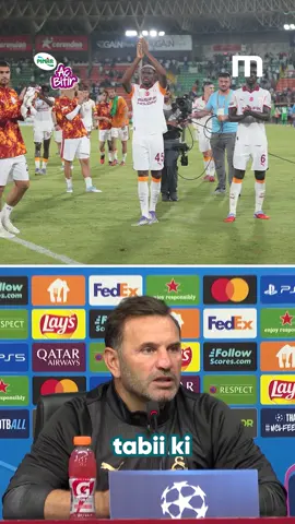 Okan Buruk, Liverpool maçı öncesinde açıklamalarda bulundu. 🎙️ “Osimhen'in son antrenmanda durumunu göreceğiz ve karar vereceğiz.” 🎙️ “Ligde 7'de 7 ile gidiyoruz.” 🎙️ “Galatasaray'ın yarından itibaren net bir şekilde kimliğini göstermesi lazım!” 🤝 @pinaracbitir #isbirligi 