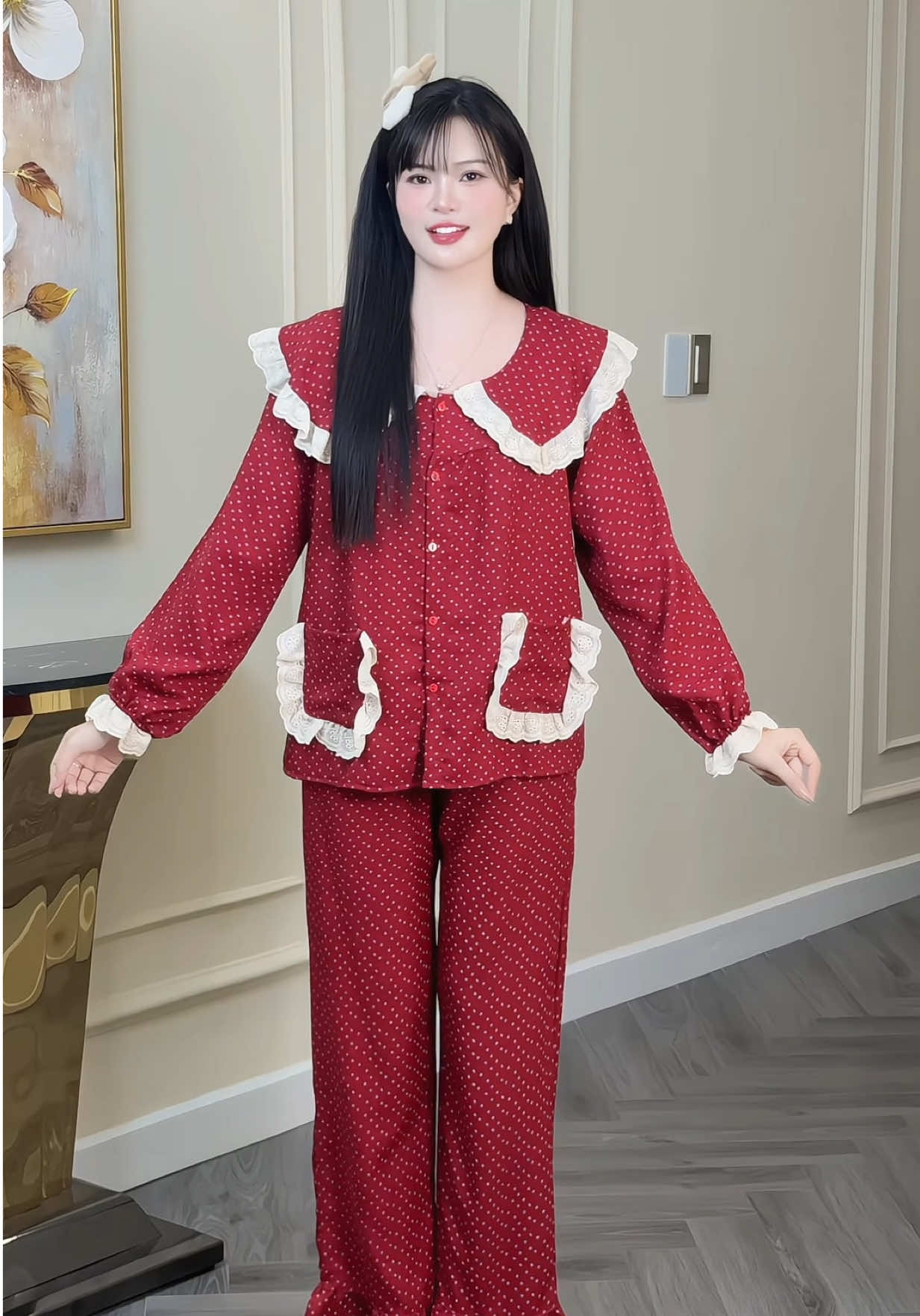 Đồ bộ dễ thương hoa nhí #champhanriview #pijama 