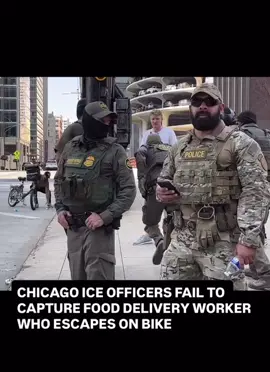 Hahah delivery man run from ice  #fyp #unitedstatesofamerica #trump2024 #immigrant 