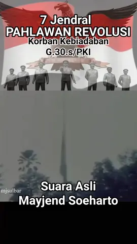 Jasad Mu boleh hancur Jendral, tapi peristiwa kelam atas penghianatan gerakan 30 September akan selalu di kenang