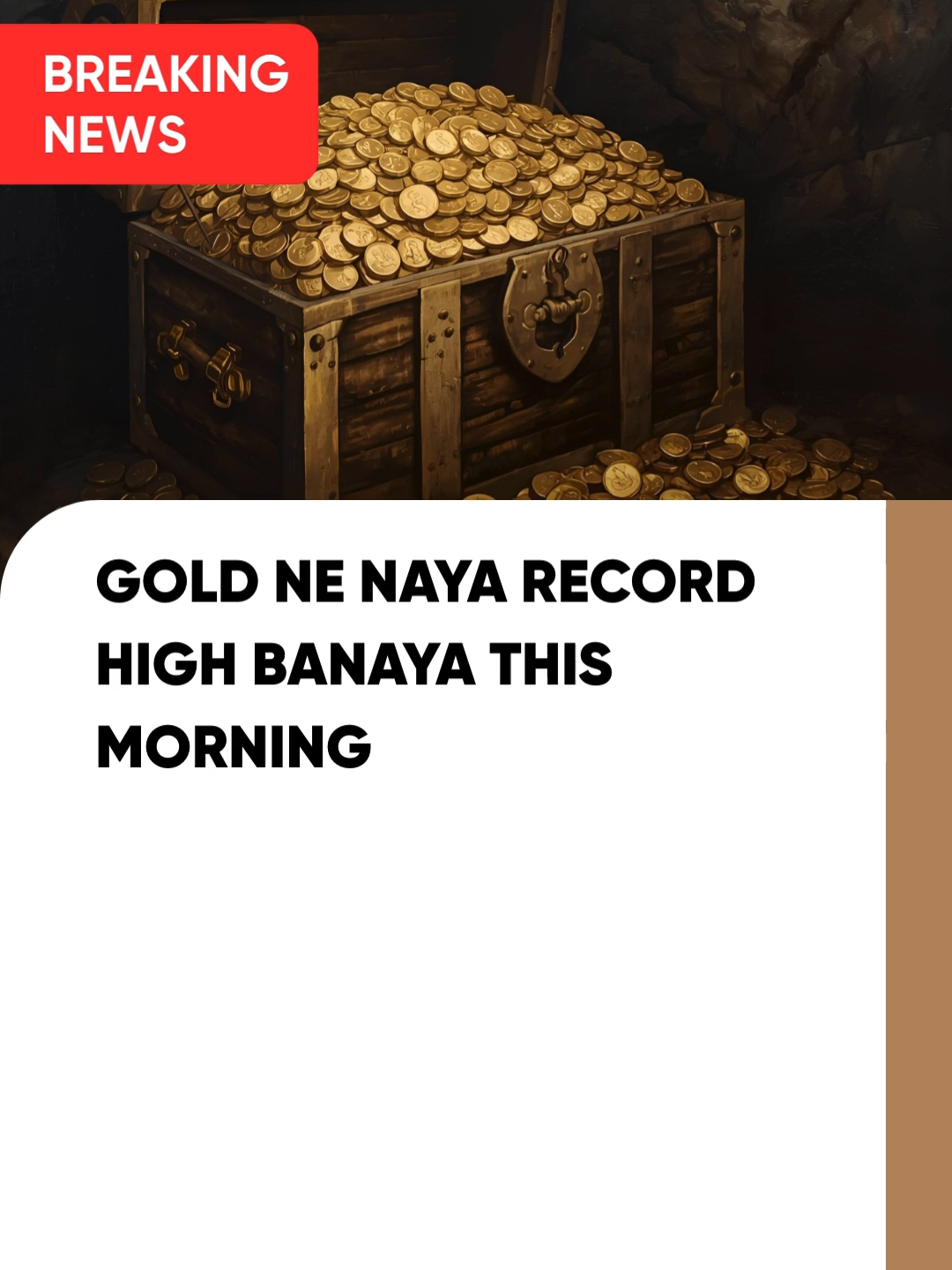 Gold ne naya record high banaya this morning ✨ — $3,800 breach karte hue 🚀. #goldtrading #tradingvideo #goldprice