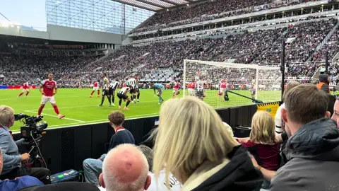 Gabriel last minute winner 🔴⚪️#arsenal #arsenalfc #newcastle #arsenalnewcastle #gabriel 