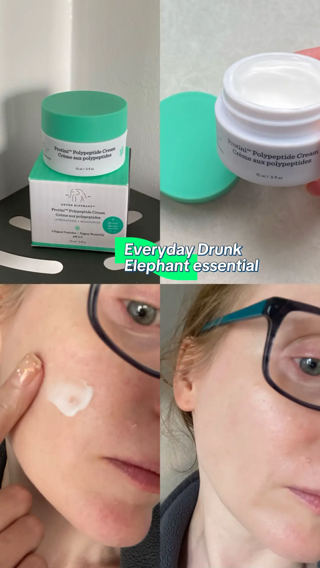 #ad @Drunk Elephant #drunkelephant #deskinsquad #gifted #drunkelephantskincare Drunk Elephant Protini Polypeptide Cream with 9 peptides helps me achieve hydrated, brighter skin with improved elasticity every day. For my sensitive combination skin, this lightweight facial cream is a perfect fit. I apply it twice daily (in the morning and evening) after cleansing. 🖇️My Affiliate Link:                                                         https://squad.drunkelephant.co.uk/i/dziosefina     🔗Code:                                                             DEDUEL15-VSM22GX5FR                                               ⛓️‍💥Storefront:                                                           https://squad.drunkelephant.co.uk/a/dziosefina