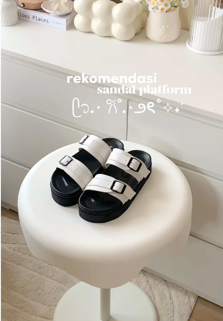 rekomedasi sandal platform🤍☁️💭 #sandalwanita #rekomendasisandal #sandalwanitaseharihari #sandalwanitakekinian 