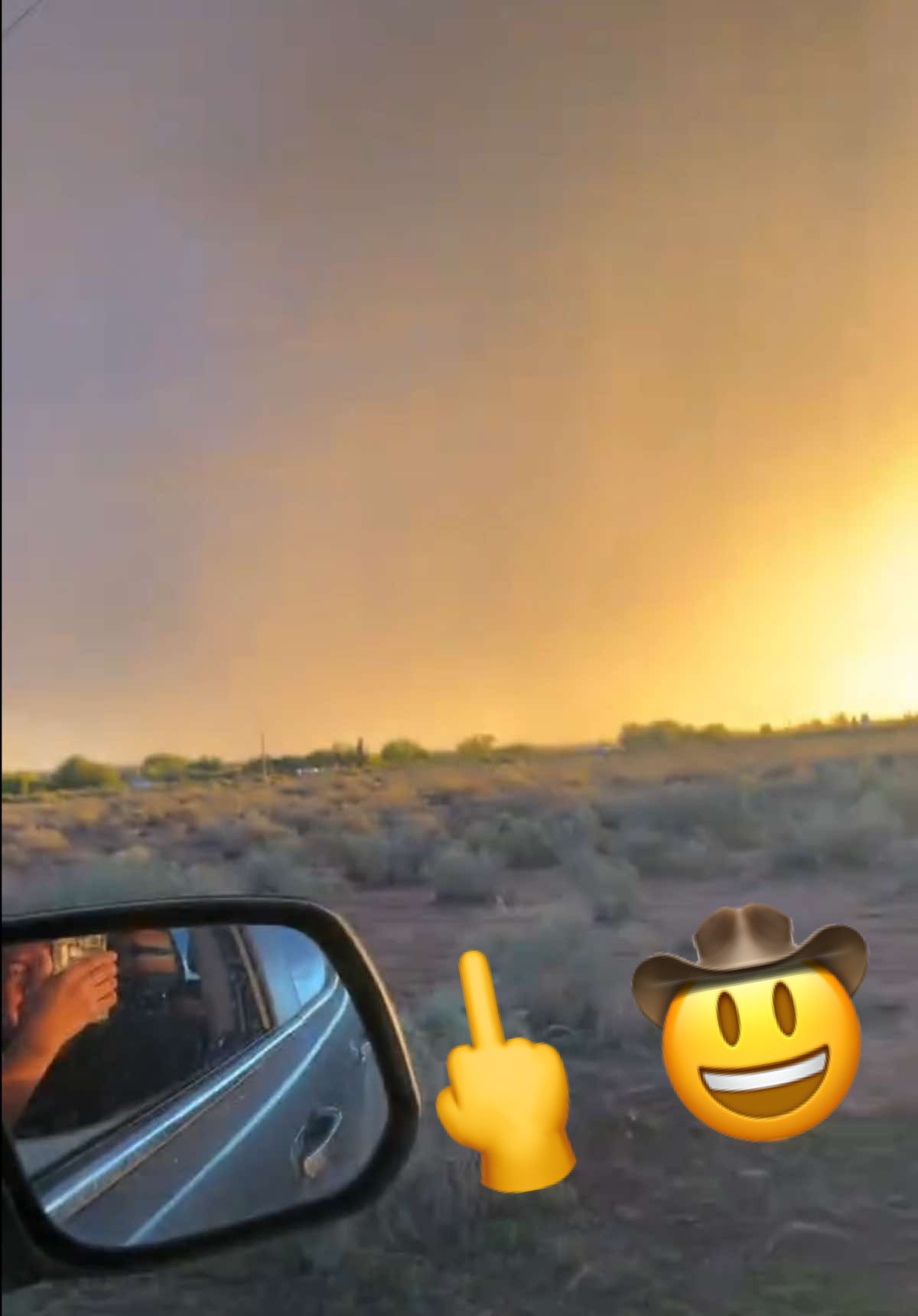 🖖👽🧡 #Cruising #Arizona #Sunset #Rain 
