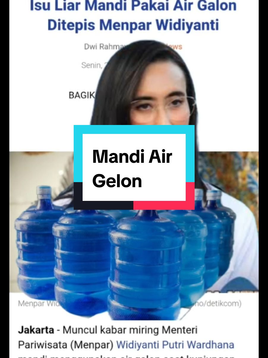 Widiyanti Bantah Isu Mandi Air Galon: Mungkin Ada yang Ingin Jadi Menpar Tahukah kalian, baru-baru ini viral isu Menteri Pariwisata Widiyanti mandi pakai air galon saat kunjungan kerja di Labuan Bajo.  Berita ini dibantah keras oleh Widiyanti, bahkan ia bilang, “mungkin ada yang ingin jadi Menpar.” (Kompas.com). Tapi mari kita renungkan sejenak. Kalau benar ada pejabat minta mandi air galon, bukankah itu menunjukkan betapa jauhnya mereka dari derita rakyat kecil?  Data BPS 2024 mencatat masih ada lebih dari 25 juta orang miskin di Indonesia, banyak di antaranya kesulitan air bersih.  Rakyat berjuang dengan kemiskinan, sementara pejabat bisa nyaman di hotel, air panas mengalir, makan enak. Dalam Islam, pemimpin itu amanah.  Rasulullah ﷺ bersabda: “Sebaik-baik pemimpin kalian adalah yang kalian cintai dan mereka mencintai kalian… dan seburuk-buruk pemimpin kalian adalah yang kalian benci dan mereka membenci kalian.” (HR. Muslim, no. 1855).  Seorang pemimpin sejati seharusnya merasakan penderitaan rakyatnya, bukan sekadar mencari kenyamanan pribadi. Jadi, isu ini, benar atau tidak, menjadi simbol penting. Rakyat sangat sensitif melihat gaya hidup pejabat. Karena itu, pejabat harus rendah hati, peka, dan selalu dekat dengan penderitaan rakyat. Betul?  #menpar #mandi #airgalon #pariwisata #kunjungan #kerja #desa #pelosokdesa 