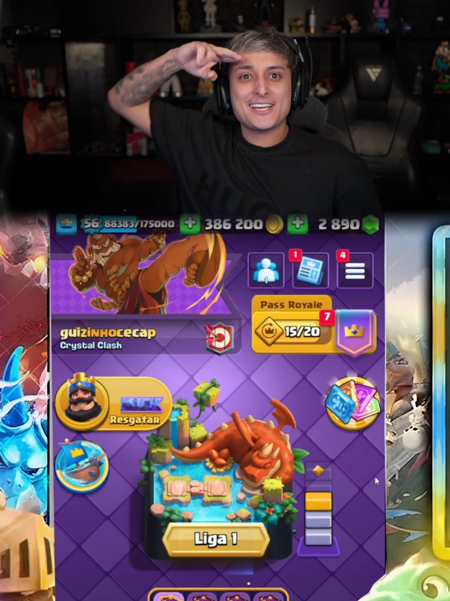 AS 3 *PARTIDAS* MAIS TILTANTES DO DONA KKKKK #dona #loud_coringa #loud_victor #react #yuri22 #loudgg #loud #fypdong #fyp #clashroyale