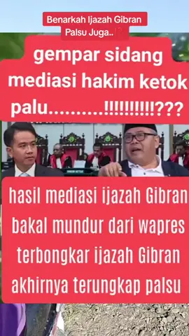Benarkah Ijazah Gibran Palsu juga...⁉️ jika benar Sebaiknya mundur.! Bagaimana menurut Anda? #isu #ijazah #politkindonesia #kekuasaan #viral 