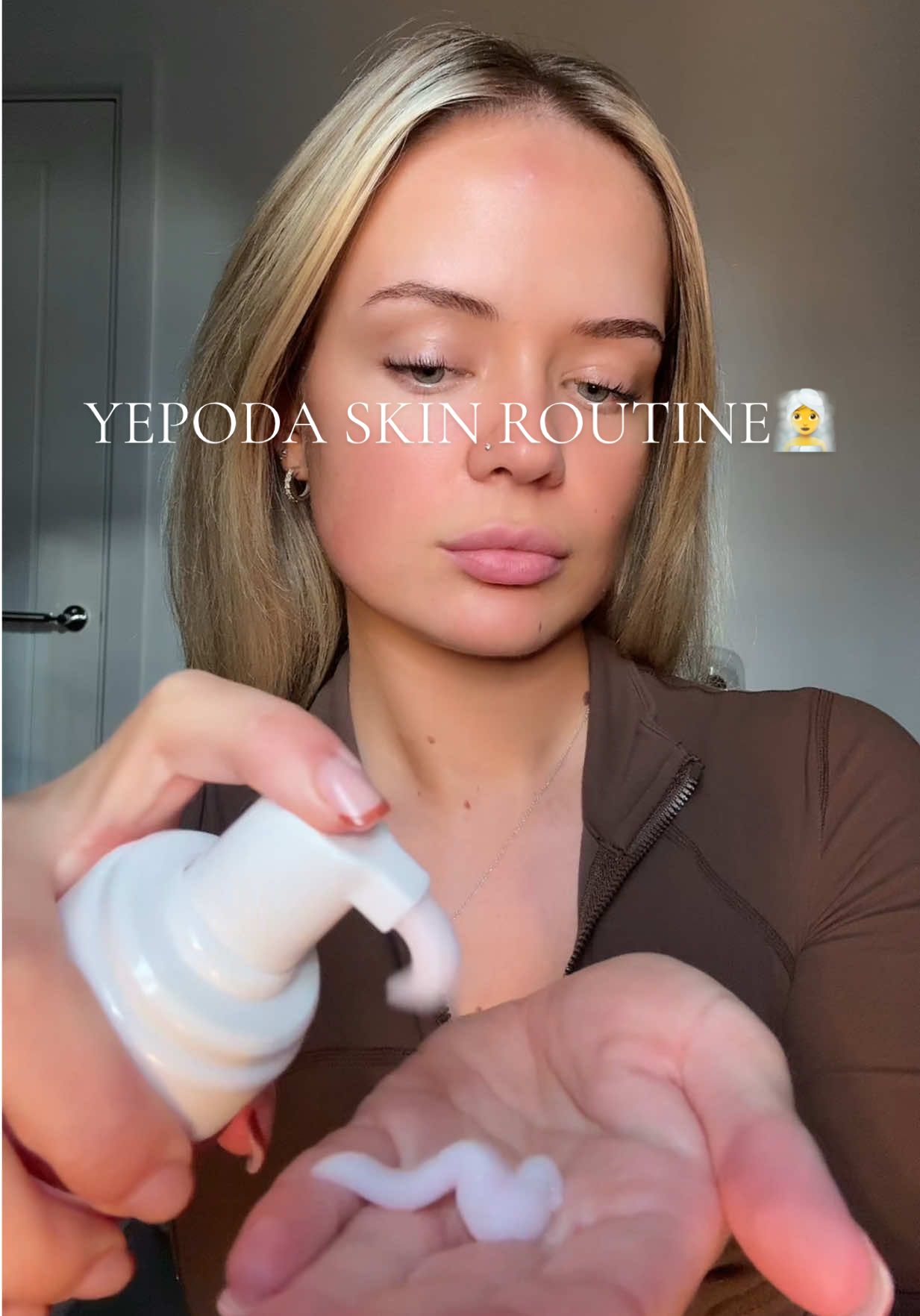 my nighttime skincare routine to achieve glass skin 🤍🧖‍♀️@Yepoda #yepoda #ad #skincaretiktok #skin #glassskin 