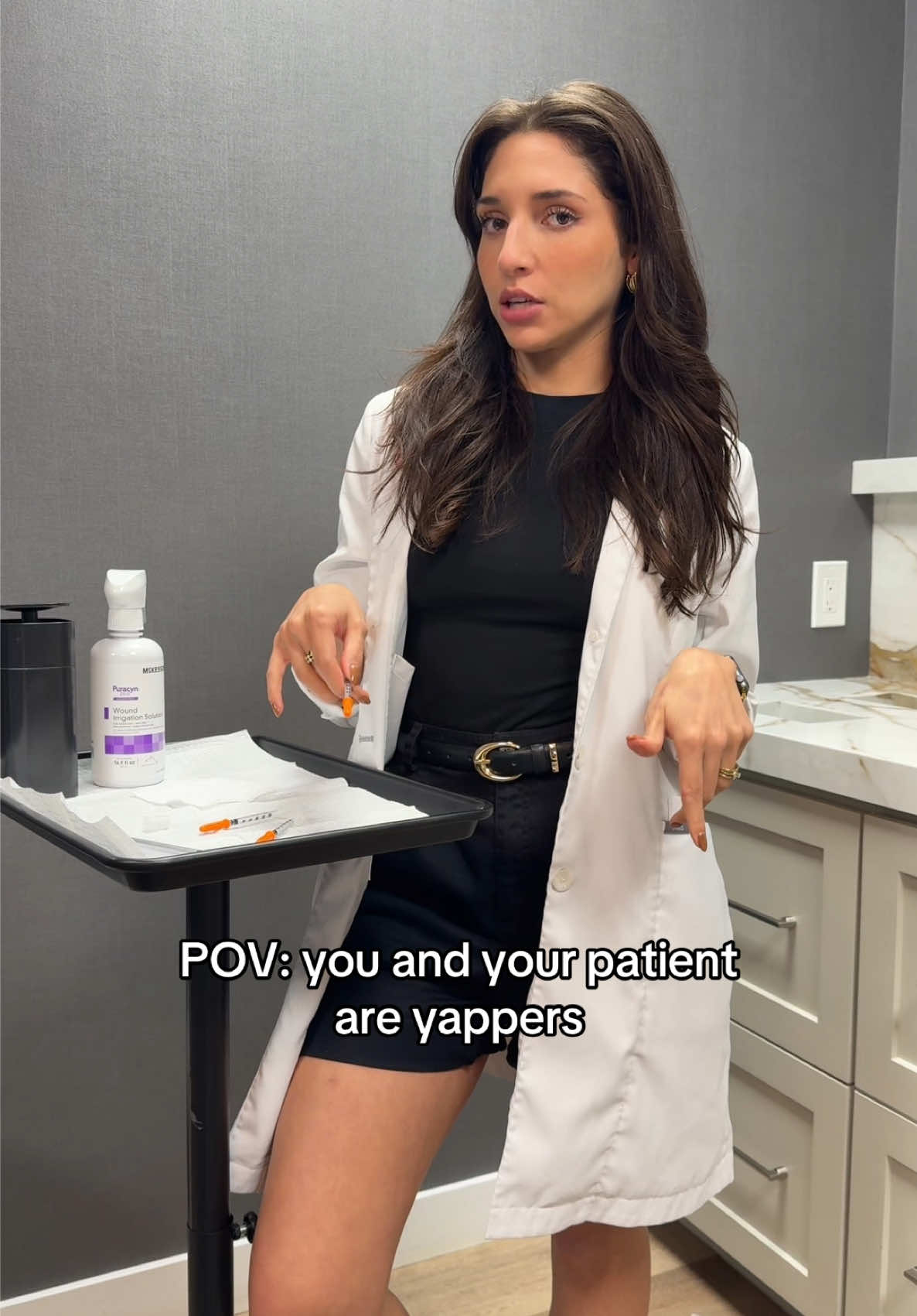 One minute we’re casual, next minute it’s therapy 😂 #MedSpa #Botox #Filler #Fyp 