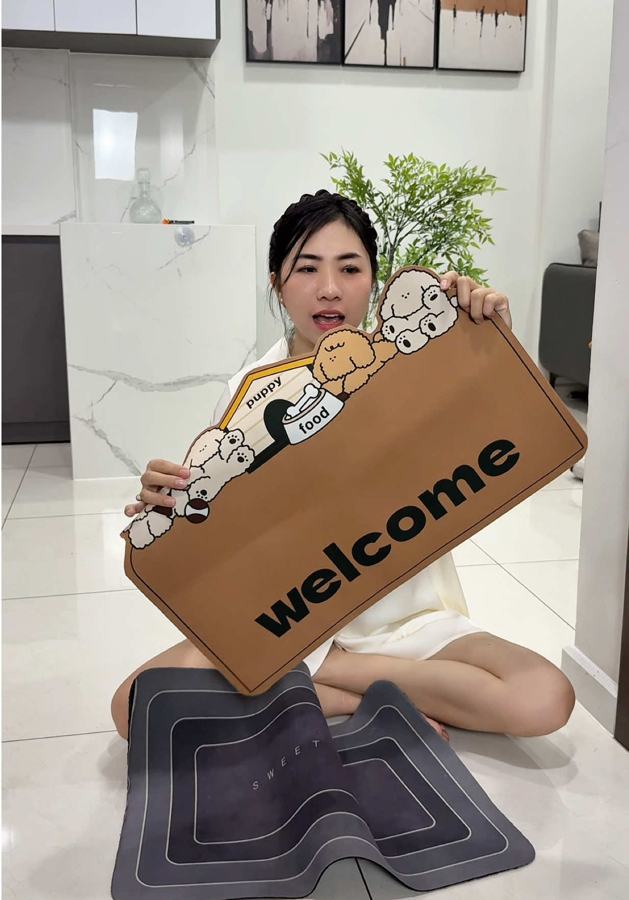 Thảm Silicon Mẫu Mới 40x60cm #thamlauchan #thamlauchansieutham #thamsilicon #tiemmerio 