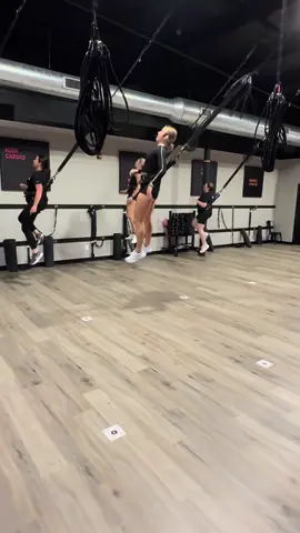 You favorite bungee instructors in action! 😆 #bungeefitness #fitnessinstructor #workout #groupfitness #fyp 
