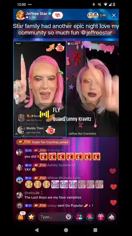 last night was epic and fun love being apart of the star family @Xteena @Jeffree Star @PAUL & JENN 🖤 @Jeffree Star Cosmetics @Kittydiamond🖤🦄⭐️®️🪭🐬☀️🙄 #starfam #vlogs #fyp #starfamily #beauty 