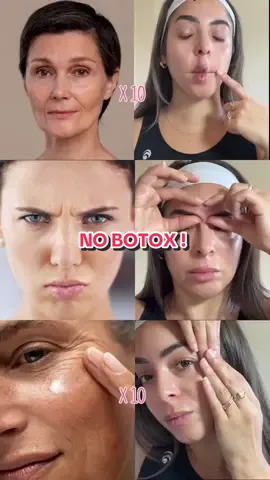 3 exos rajeunissants sans Botox 💉Inclus ça dans ta routine ma chérie !  #nobotox #faceyogafitness #faceyogaexercices #antiageingtips 