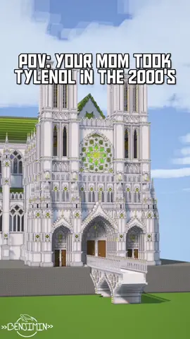 Who else has a mom on ‘tylenol’ 💀 This build is called ‘Pax Cathedral’ built is about a year ago :D  🔻Download now on Patreon! 🔻 -Link in Bio- _____________________________________ 🪷FOLLOW me @Official_Benjimin for more! 🌱COMMENT to tell me what you think! 🌿LIKE and SAVE to show me your support! _____________________________________ 🏷️Tags: #Minecraft #minecrafter #tylenol #minecraftbuilding #minecraftinspiration  