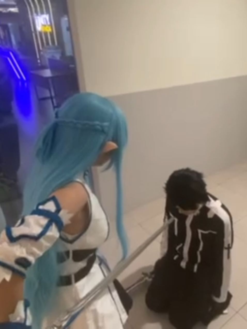 Kirito múa múa cái gì đấy ạ? Múa lại em xem với 🤗 #cosplay #asuna #kirito  #swordartonline #sao 