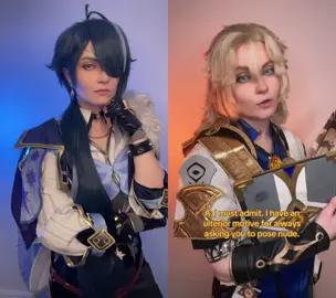 #duet with @Nova I can do both 👀 #kaebedo #albedo #kaeya #genshin 