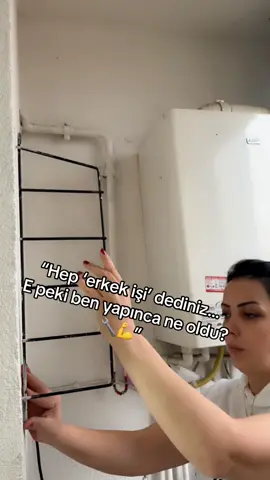 “Boya yaptım ‘abla bizim mesleği aldı’ dediniz 🎨 Şimdi matkap elimde! Sizce bu işler erkek işi mi, yoksa işin cinsiyeti yok mu? 👇🔥”#ErkekİşiMi #KadınGücü #BenYaparsamOlur #Kadınİsterse #TikTokTürkiye